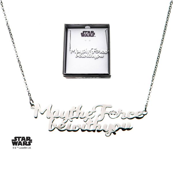 INOX 'Star Wars' May the Force Be With You - Bar Necklace